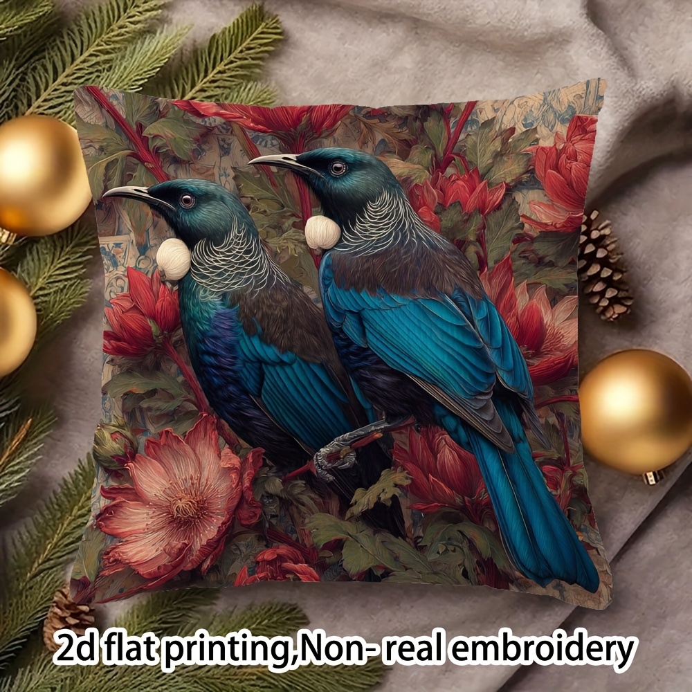 TEMU 2d Flat - This Is A 2d Flat Print Design, Not 3d, Featuring A Single Short Plush Pillowcase Double-sided And Measures 18x18 Inches. It Showcases
