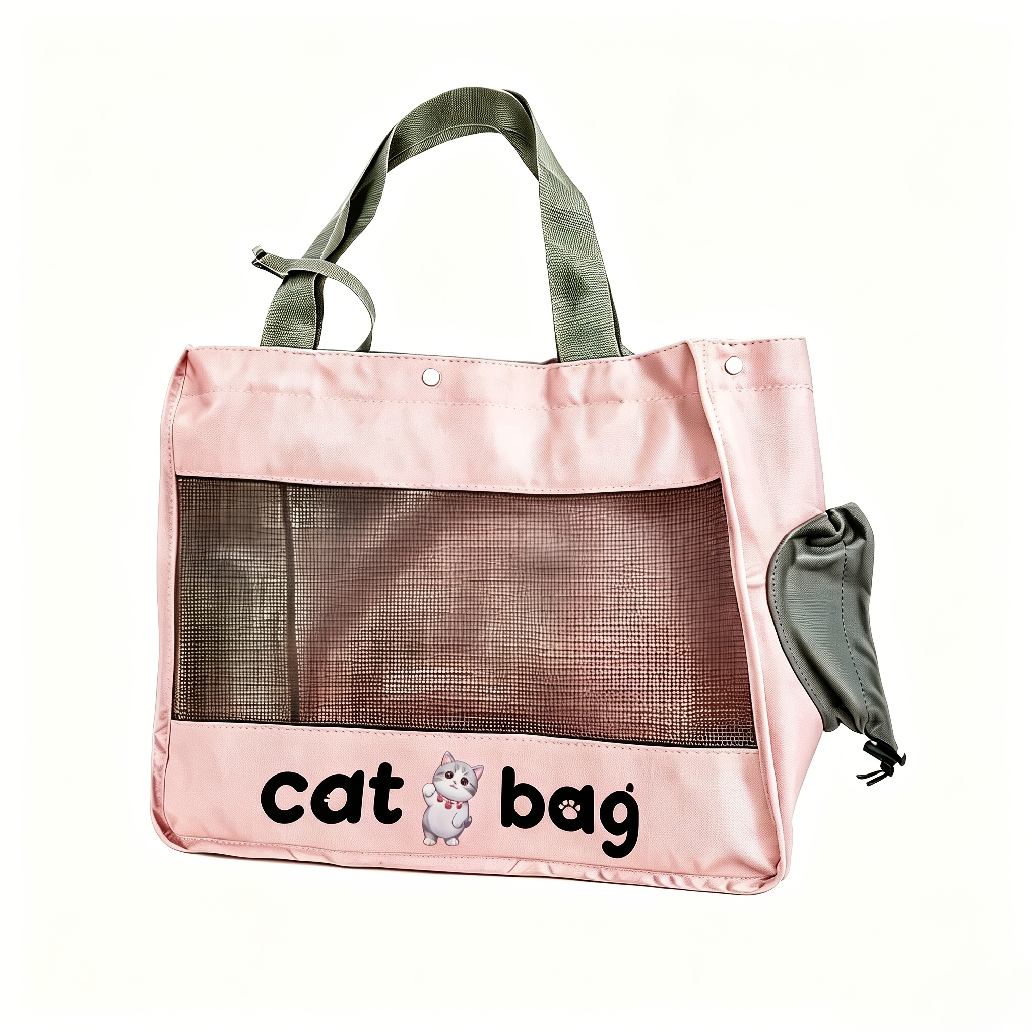 TEMU Large Carrier Suitable For Cats & Small Dogs Carrier Bag - Portable Shoulder Bag With Snap Closure, Handheld Suitable For Outing, Travel, Vet ,
