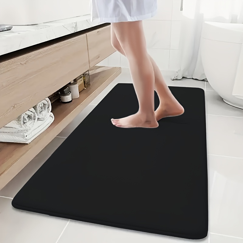 

1pc Soft Bathroom Mat, Absorbent & Quick-drying Kitchen Floor Carpet, Non-slip & Super Soft Entry Doorway Floor Rug, For Bathroom Bedroom Kitchen Living Room, Ideal Bathroom Supplies, Home Decoration