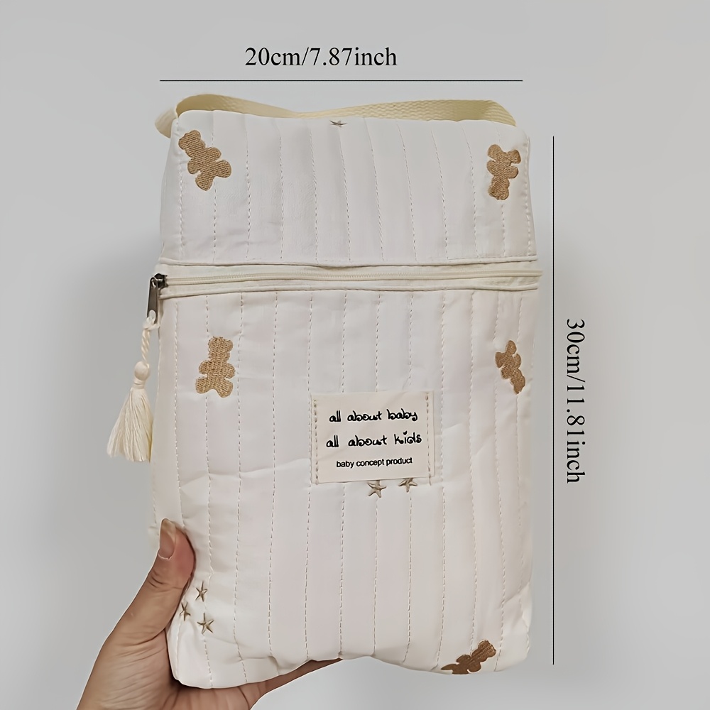 Multi-Functional Patchwork Diaper Organizer Bag