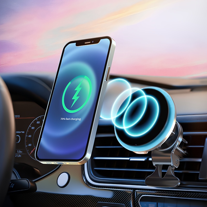 

Wireless Charger In Car, 15w Charging For Iphone 12/13/14/15/16, -in Compatible Magsafe, Led