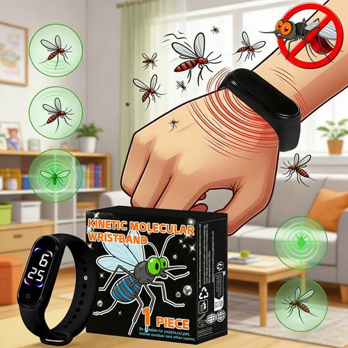 1 functional household physical mosquito repellent electronic watch outdoor mosquito proof wristwatch comfortable and suitable for men and women non toxic and odourless