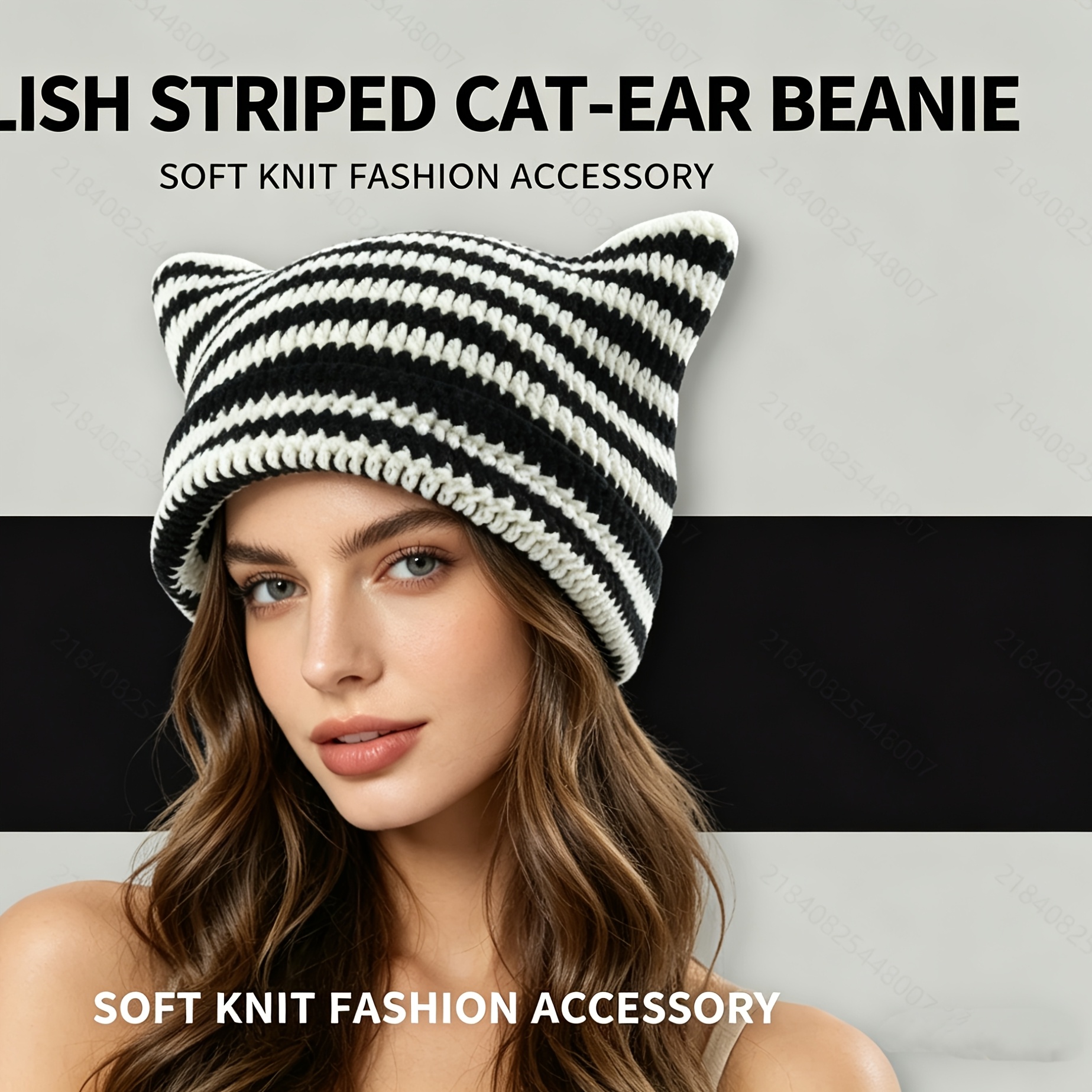 cat beanie hat sold on Temu United States