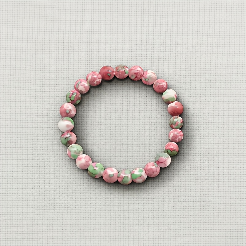 TEMU Pulsera de cuentas de piedra natural a mantener física y mental, reduce las negativas ideal como pequeño regalo para reuniones, así como para de