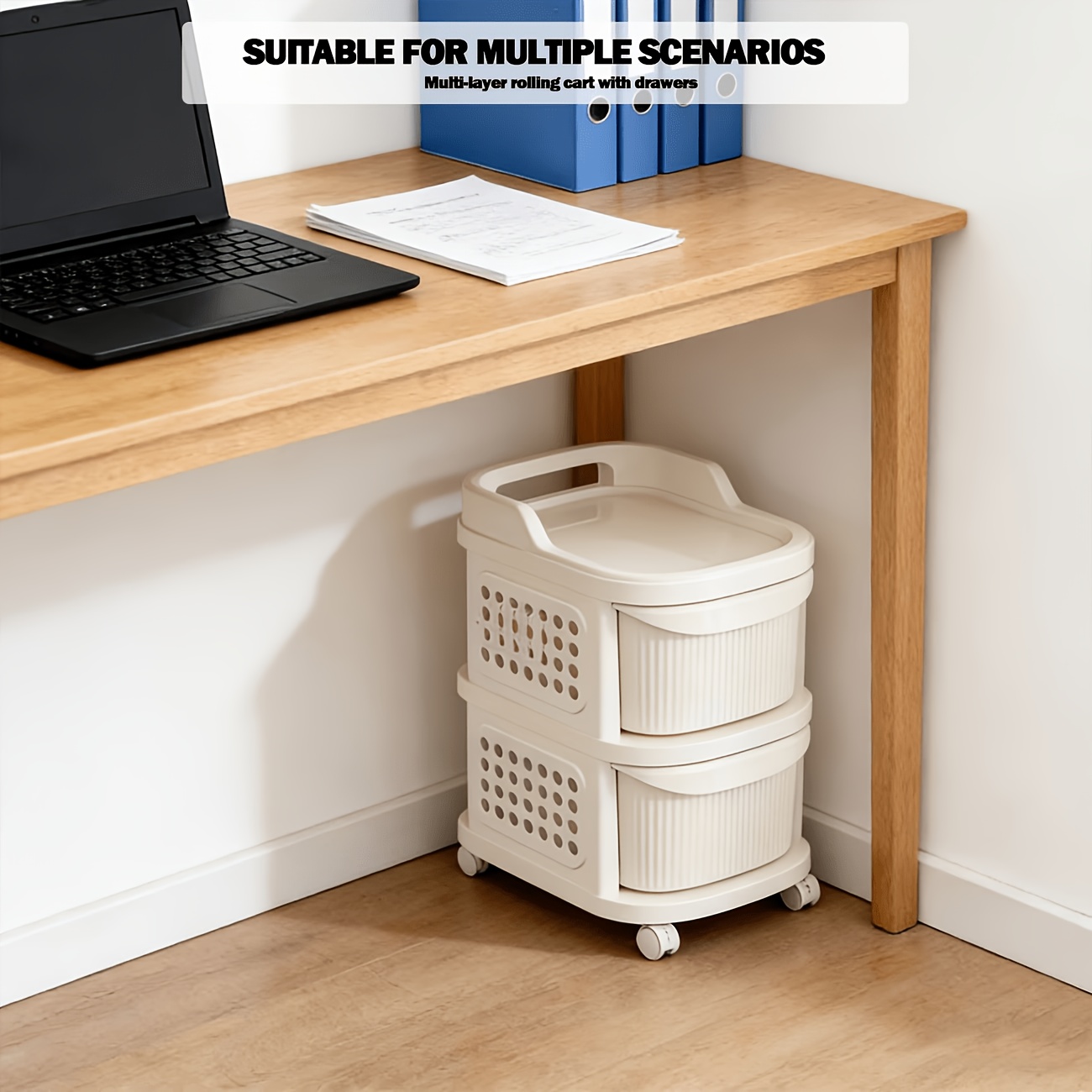 1pc of unique and fashionable multi layer large capacity trolley with drawerseasy to assemble suitable for offices and   office supplies and accessoriesstorage and organizationdurable Product details 5