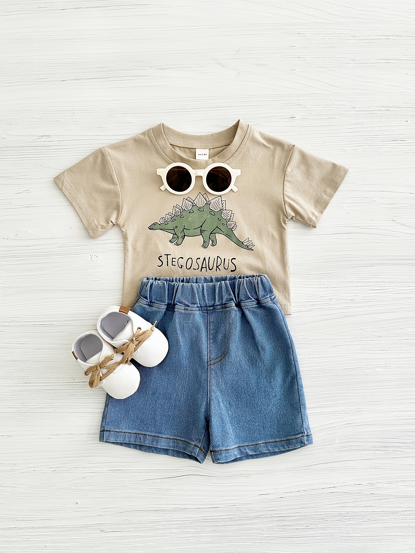 2pcs/conjunto ropa bebé niño estampado dinosaurio dibujos Temu