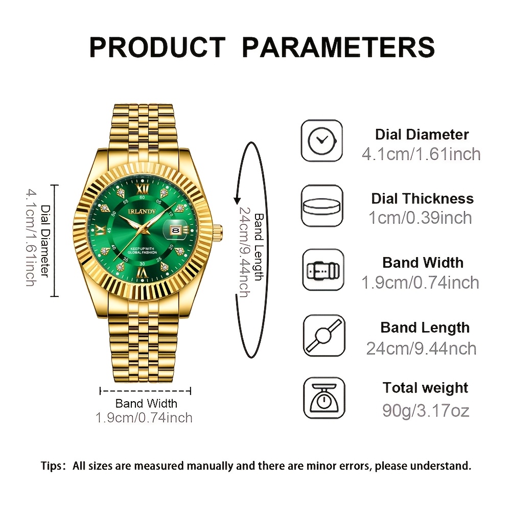 1pc Men'S Luxury Business Fashion Quartz Watch, Classic Roman Numeral Dial, Stainless Steel Strap, Calendar Display, Best Choice for Men'S Gift