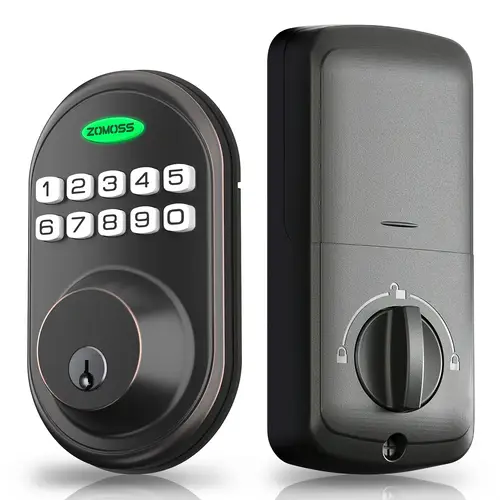 keypad door lock 2 in 1 keypad door lock with 20 user keypad keyless entry front door to install automatic locking suitable for office home garage