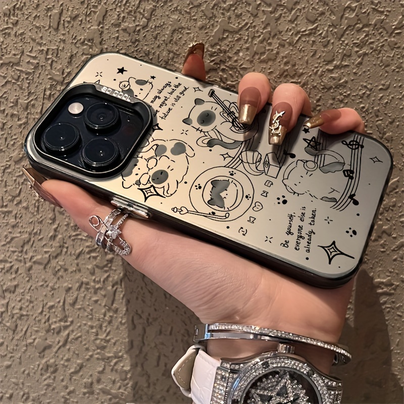 

Graffiti Music Cat Cat Tpu Pattern Suitable For Iphone15promax Mobile Phone Case Iphone14/13p/12/11/7/8p/x/xr/ Silicone Anti-fall Full Protection Case Popular