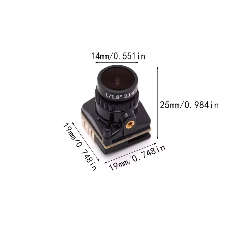 מצלמת fpv 1800tvl עדשה 2.1 ממ חיישן חסימת אינפרא אדום 1/3 אינץ 5v-40v /pal, עם osd פנימי, משמש לחלקי רחפן מירוץ fpv rc פרטי מוצר 3