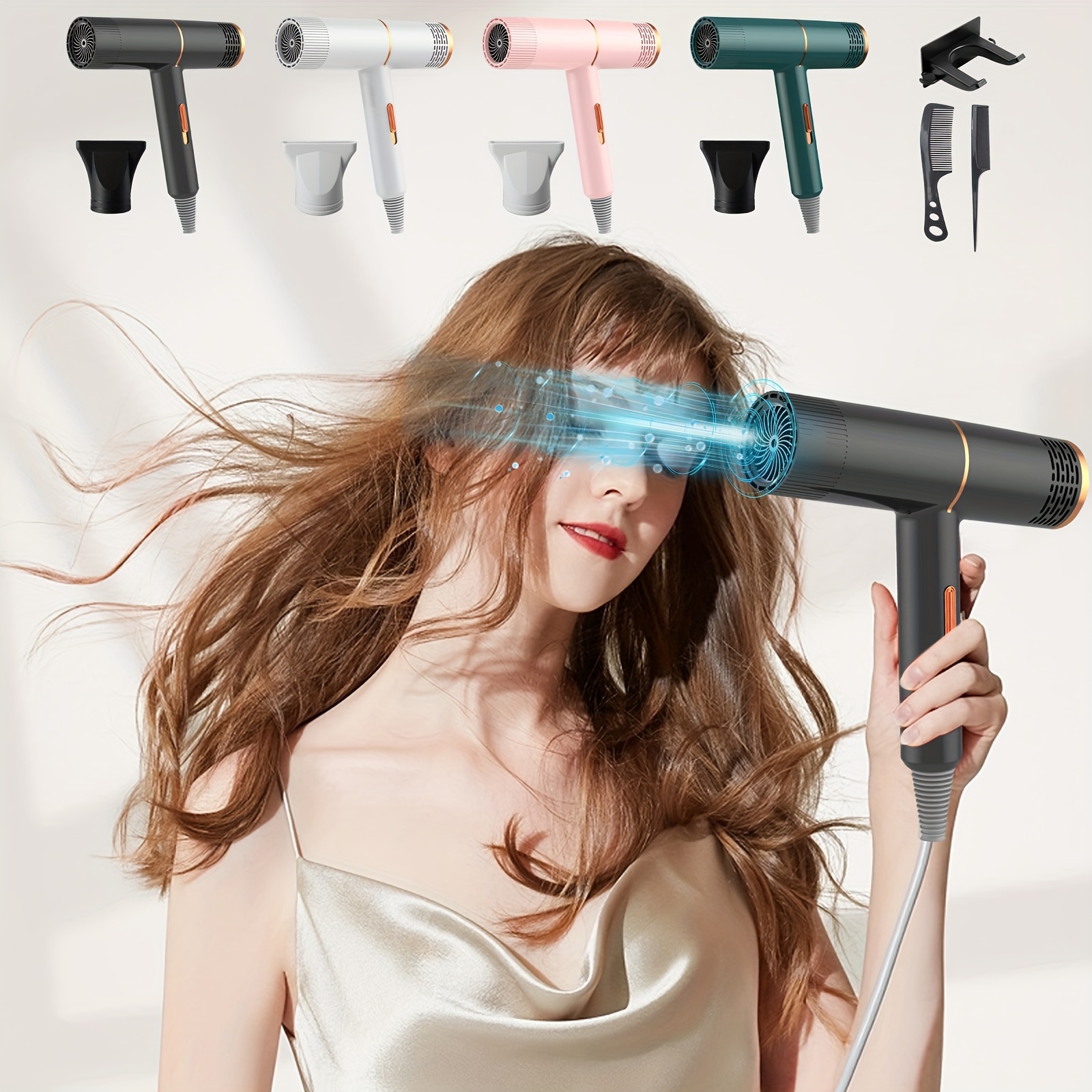 

Dryer High- Hair Dryer Home Household Hair Dryer Comb Blowing Comb Barbershop Hair Dryer Comb Drying Hair Dryer For Salons