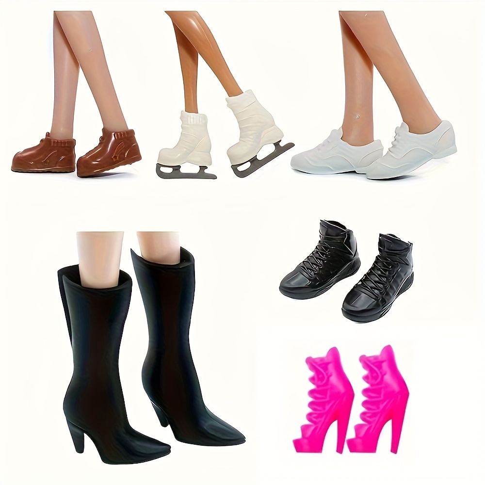 conjunto zapatos moda muñecas mujeres botas Temu Peru