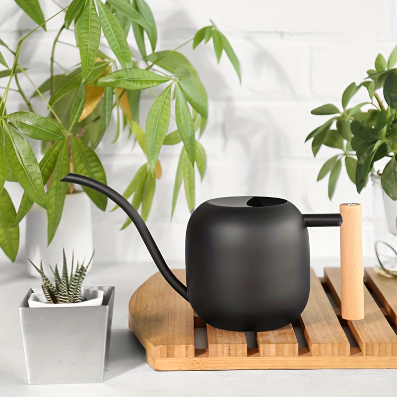 Image of 1200ml Stainless Steel Long Spout Watering Can New Household Potted Flower Watering Can Large Capacity Watering Can