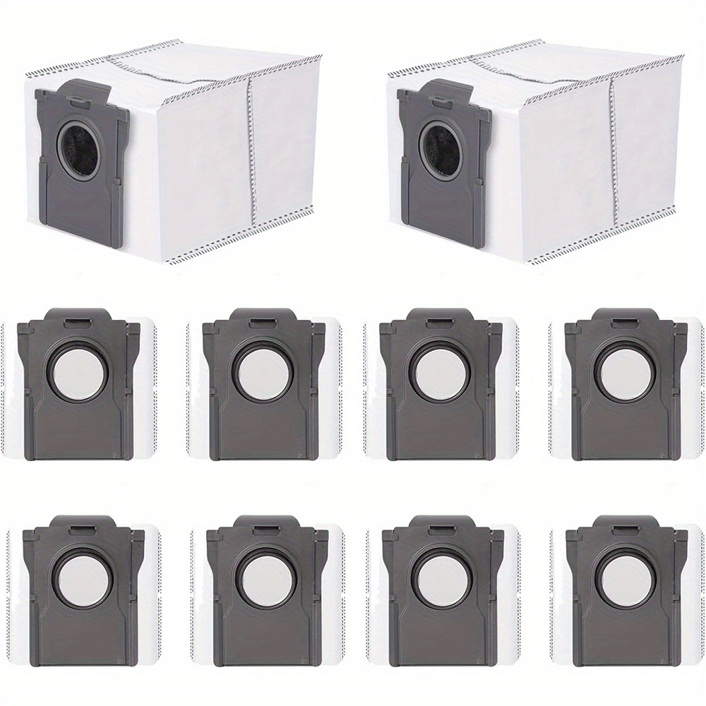 10pcs Dust Bags For Robot Vacuums - Compatible With S10pro Ultra, L10s Pro, X30 Ultra, X40 Master, X40 Ultra, X40pro Ultra, L40 Ultra Models - Durable Plastic Floor Attachment Accessories