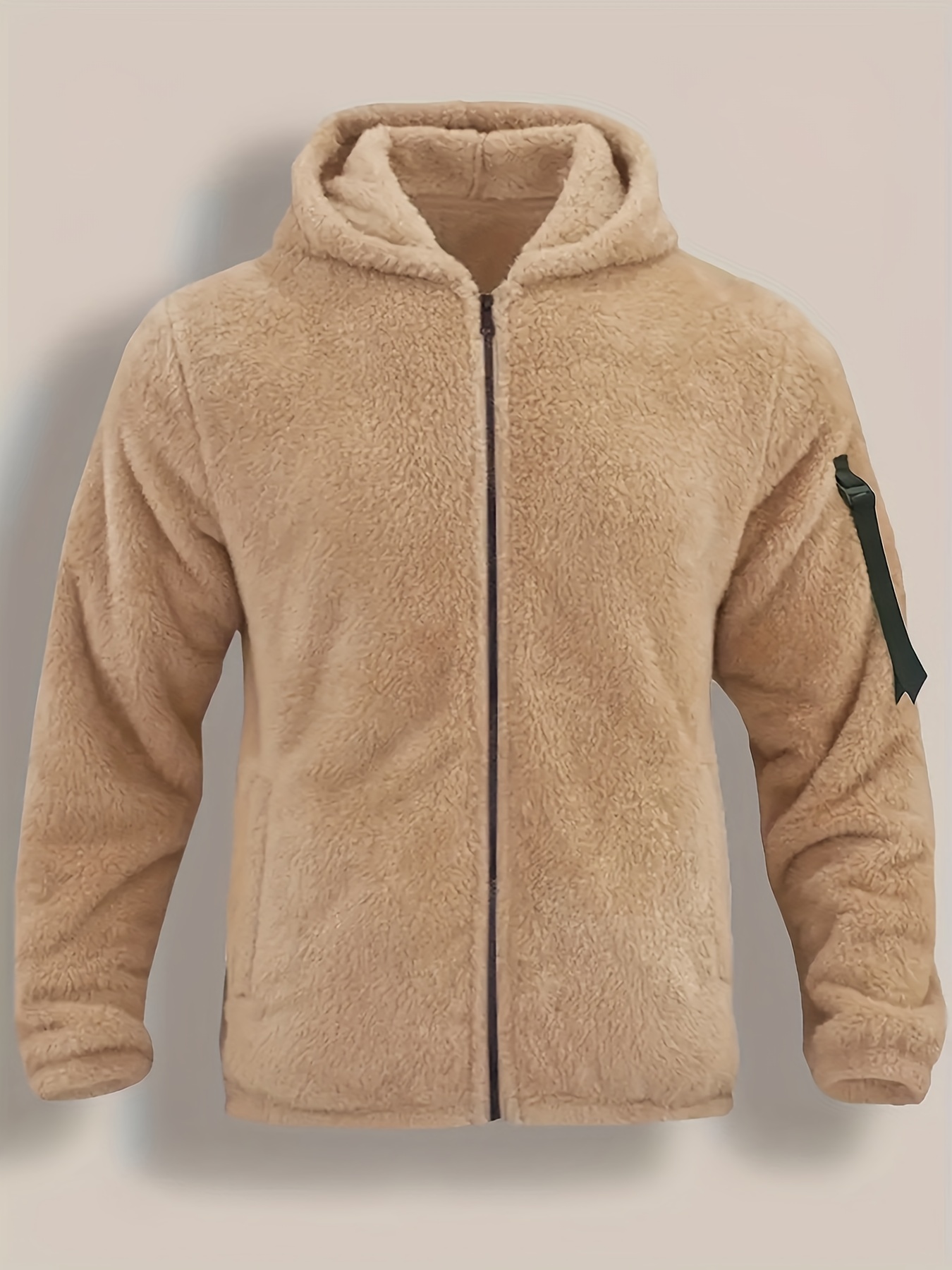 hoodie teddy fleece lined coatigan