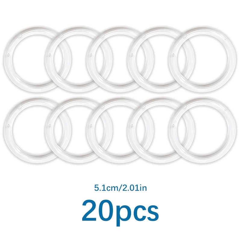 TEMU /100/200 pièces Anneaux en Plastique O-Ring pour Crochet - / Anneaux Multitaille pour DIY, Fabrication de Sacs, Amigurumi & Décoration Maison |