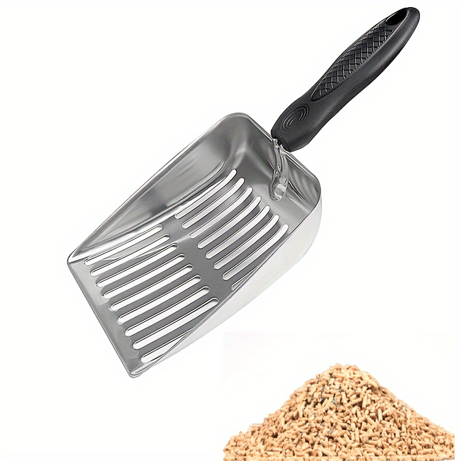 

1pc Stainless Steel Pet Poop Shovel With A Large Sand Shovel For Cats And Dogs, A Cat Litter Scoop, Chicken Pet Poop Shovel