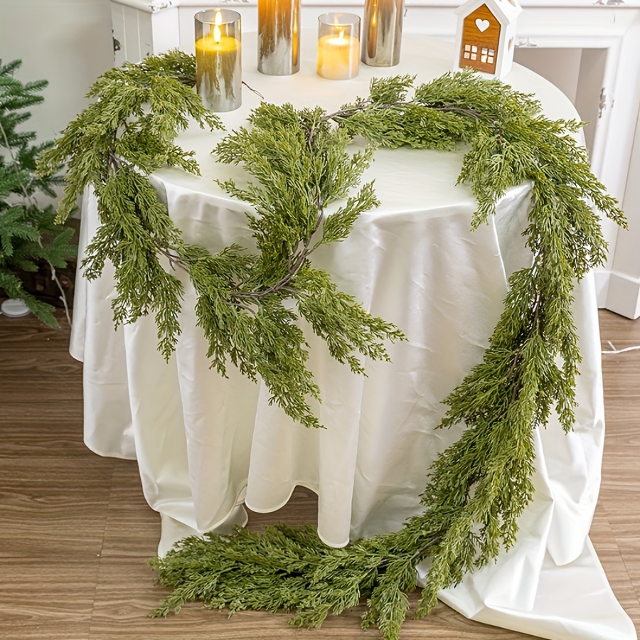 

Christmas Leaf Garland - "/105.9" Faux Pine Vine For Tabletop & Staircase Decor,