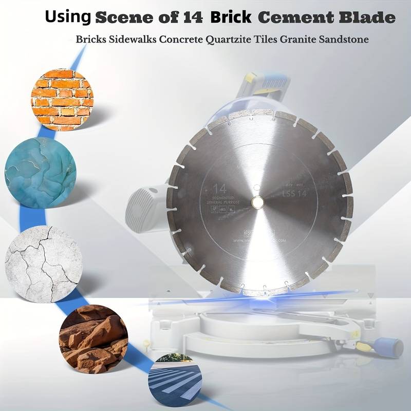 KHK 6 Inch Diamond Saw Blade – Cut Concrete, Brick, Stone, Paver, Marble – 5/8 Arbor
