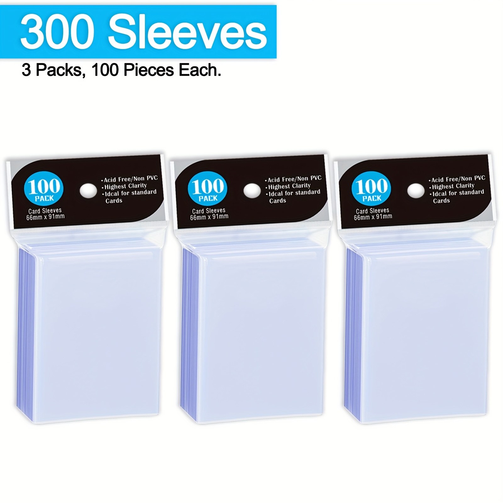 TEMU Card Sleeves For Trading Cards, Clear Penny Sleeves, Baseball Card Sleeve, Soft Sports Card Sleeve, Plastic Card Protector Fit For Game Card