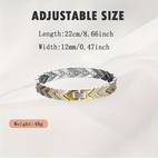 adjustable stainless steel magnetic bracelet for men holiday gift magnetic jewelry for women magnetic bracelets for women magnetic accessories solid copper anti allergic