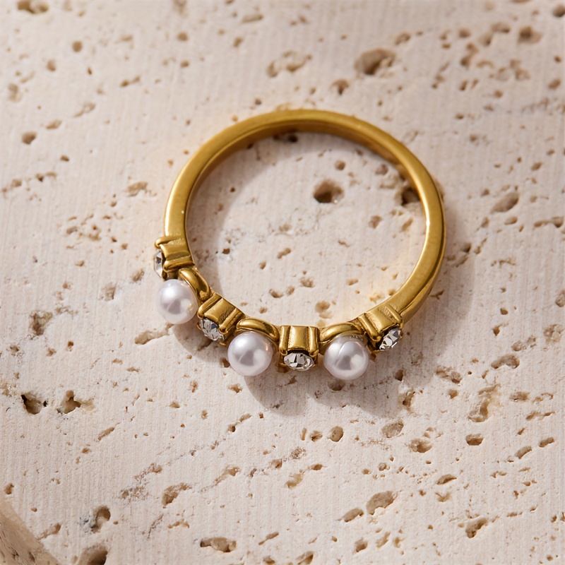 Women's Minimalist Style Stainless Steel Ring for Parties