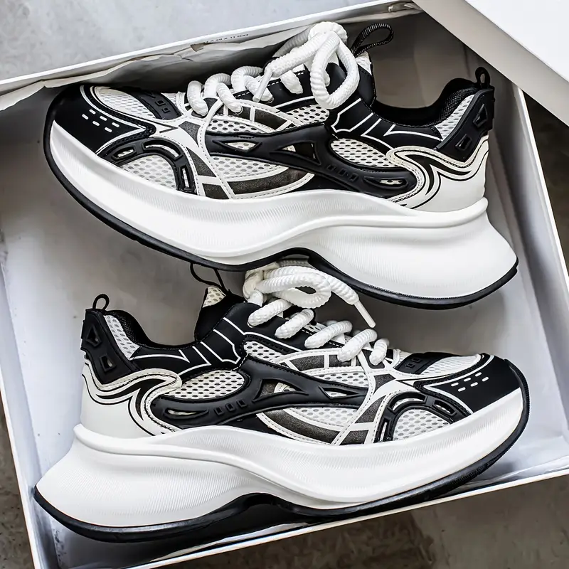 zapatillas bajas para hombre - / /, transpirable con cordones, de pvc acolchada y diseño antideslizante ideal para gimnasio o uso casual en toda temporada ( ) Detalles del producto 10