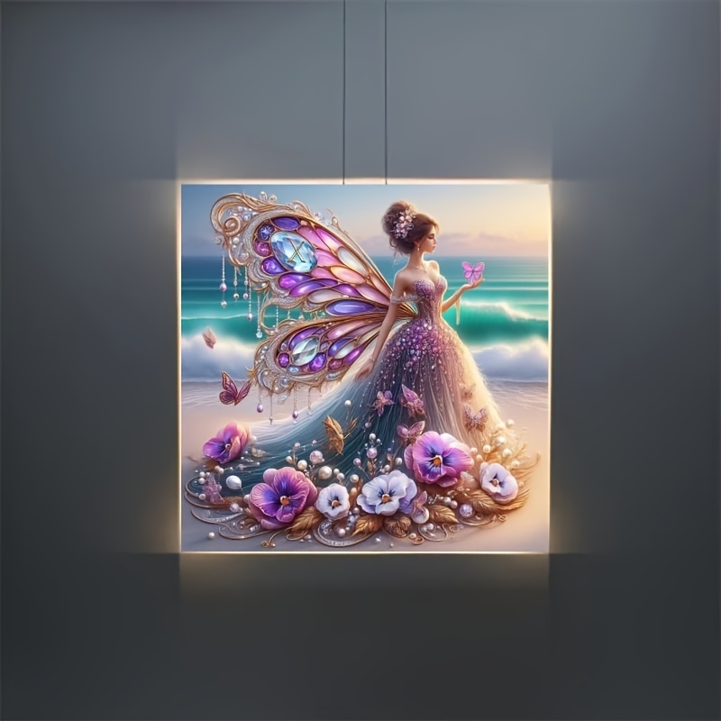 Kit Diamond Painting Gnomi - 30x40 Cm, Con Diamantini 5D, Per Adulti E Bambini, Decorazione Casa - Foto 8