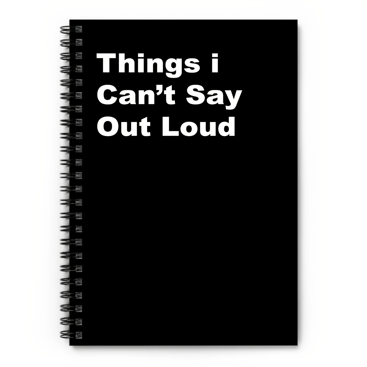 

1pc " Say Out Loud" Spiral Notebook, Funny Planning Journal, Ideal For Office & Home, Perfect Coworker & Friend Gift, 5.5x8.3 Inches, Notebook