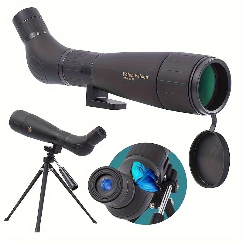 

Fetch 20-60x60 Fmc Hd Spotting Scopes (water-resistance Long Range Spotting) With Metal Tripod And Carry Bag (20-60x60 Without Phone Holder)