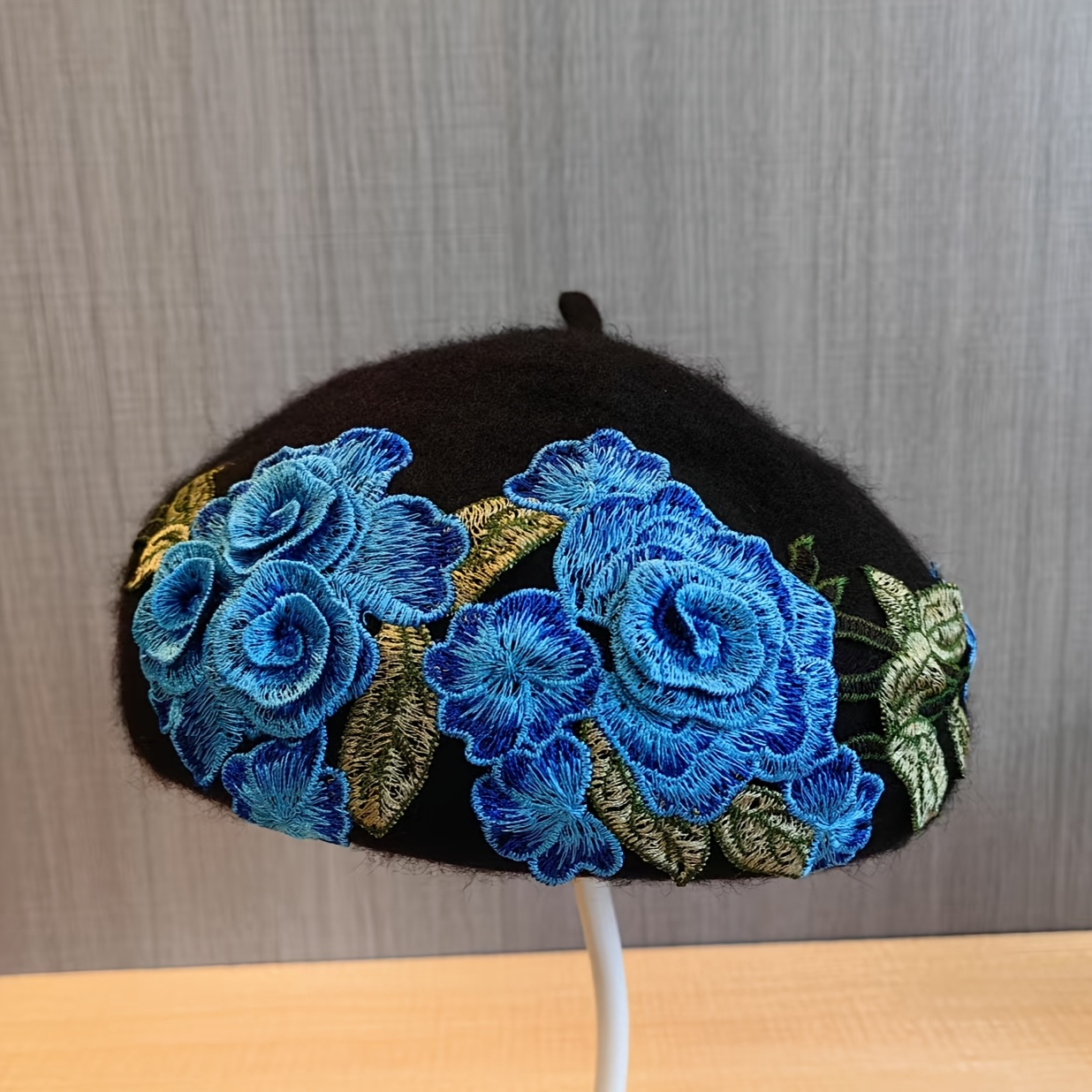 womens trendy floral hat novelty beret elegant - Temu display picture 1