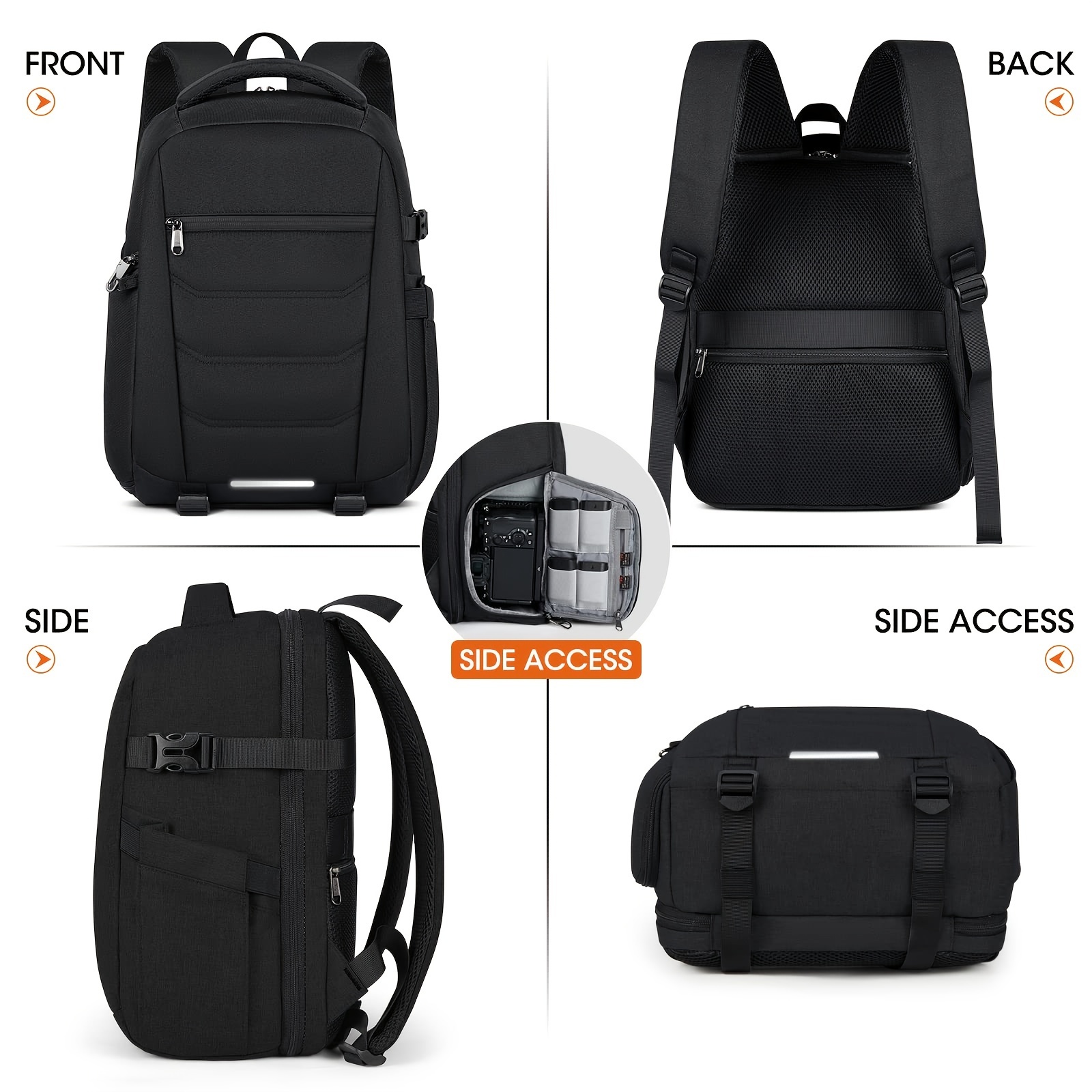 professional camera backpack anti theft camera bag - Temu