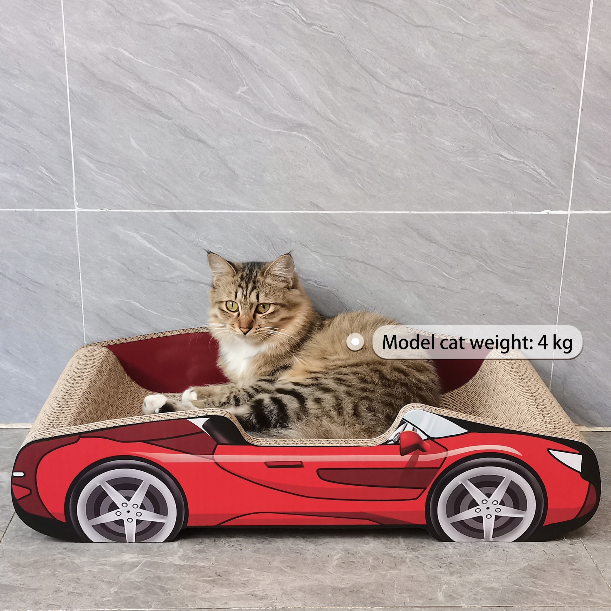 

[ ] 15 Lbs, Car-shaped Cat - Corrugated Sofa Bed For &