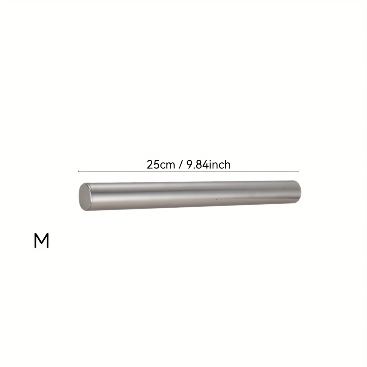 Image of Stainless Steel Rolling Pin For Baking - Hollow Lightweight Design, 3 Sizes (/9.84/7.87 Inches) - Ideal For , Pie , Pizza, And Holiday Baking - Durable And Easy-to-clean Kitchen Tool