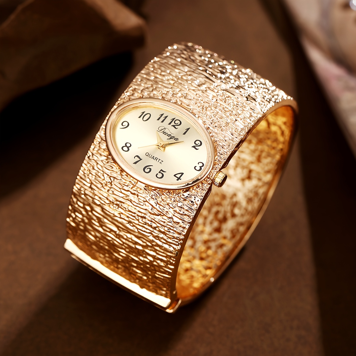 2pcs Women's Elegant Temperament Bracelet Watch + Versatile Bracelet Set, the Perfect Gift for Her on Mother's Day, Birthdays, and Anniversaries