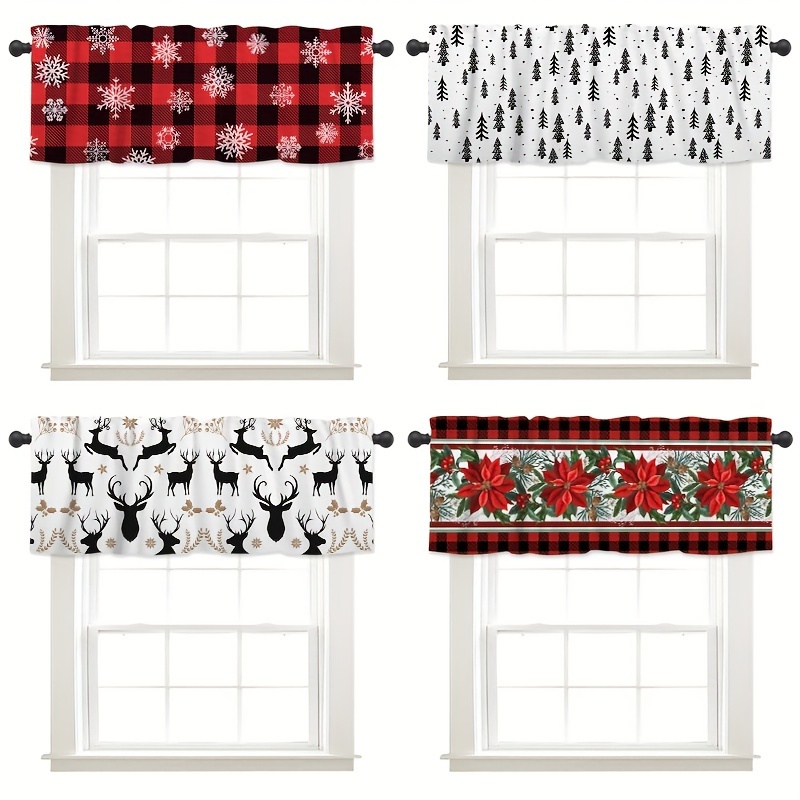 

Christmas Holiday Polyester Valance For , , Dining - 54" X 17.7" - , Decorative , Non-electric, Featherless -