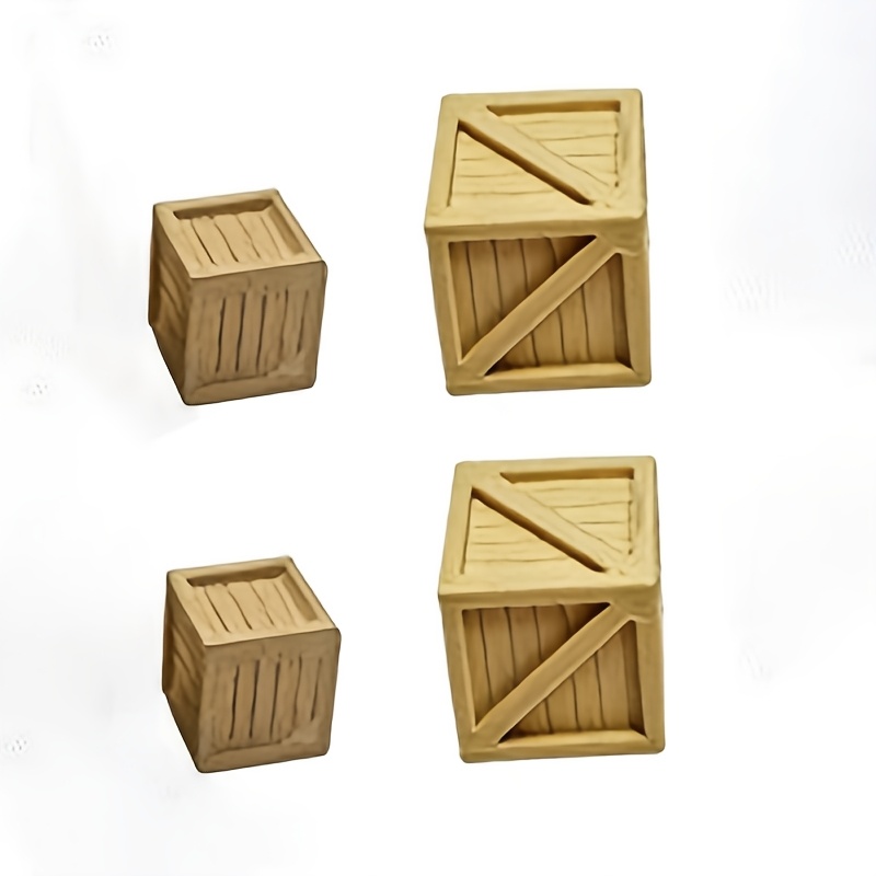 1:87 Scale Realistic Miniature Wooden Crates Suitable For Ho Scale Train Layouts & - 3d Printed Plastic Crate Boxes, Compatible For Train Accessories, Building Models, Historical Scenes, To Install