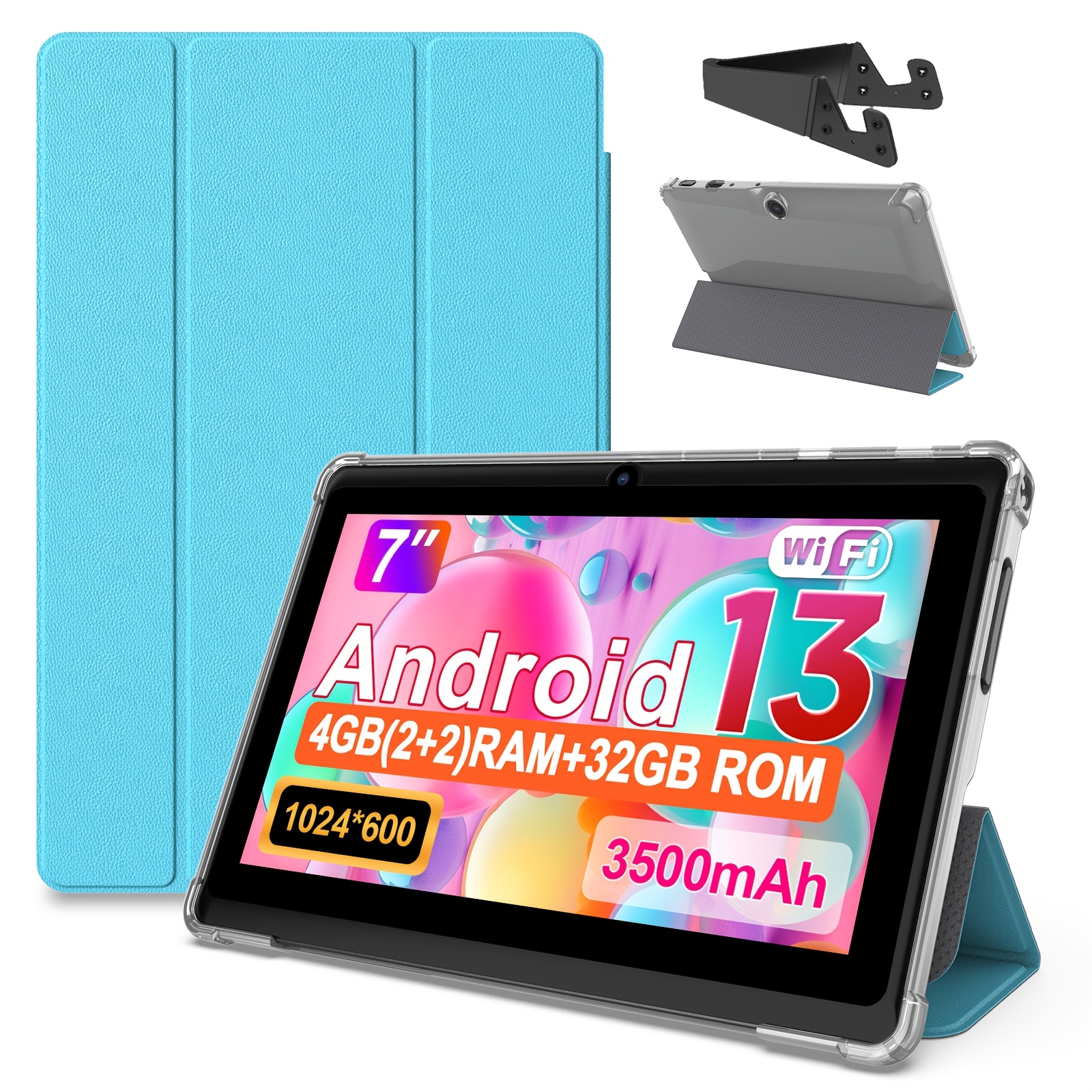 TEMU -core Android 13 Portable 7-inch Tablet With 4gb And 32gb Storage, Supports 1tb Expansion. Ips High-definition Screen. Wifi Dual Cameras. With