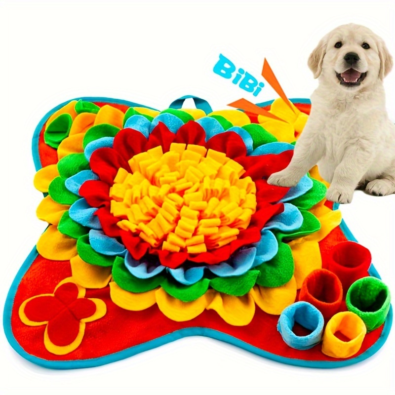 

Pet Sniffing Mat For Dogs, Interactive Durable Flower Dog Slow Feeding Pad Training Mat For Foraging Skills And Slow Eating