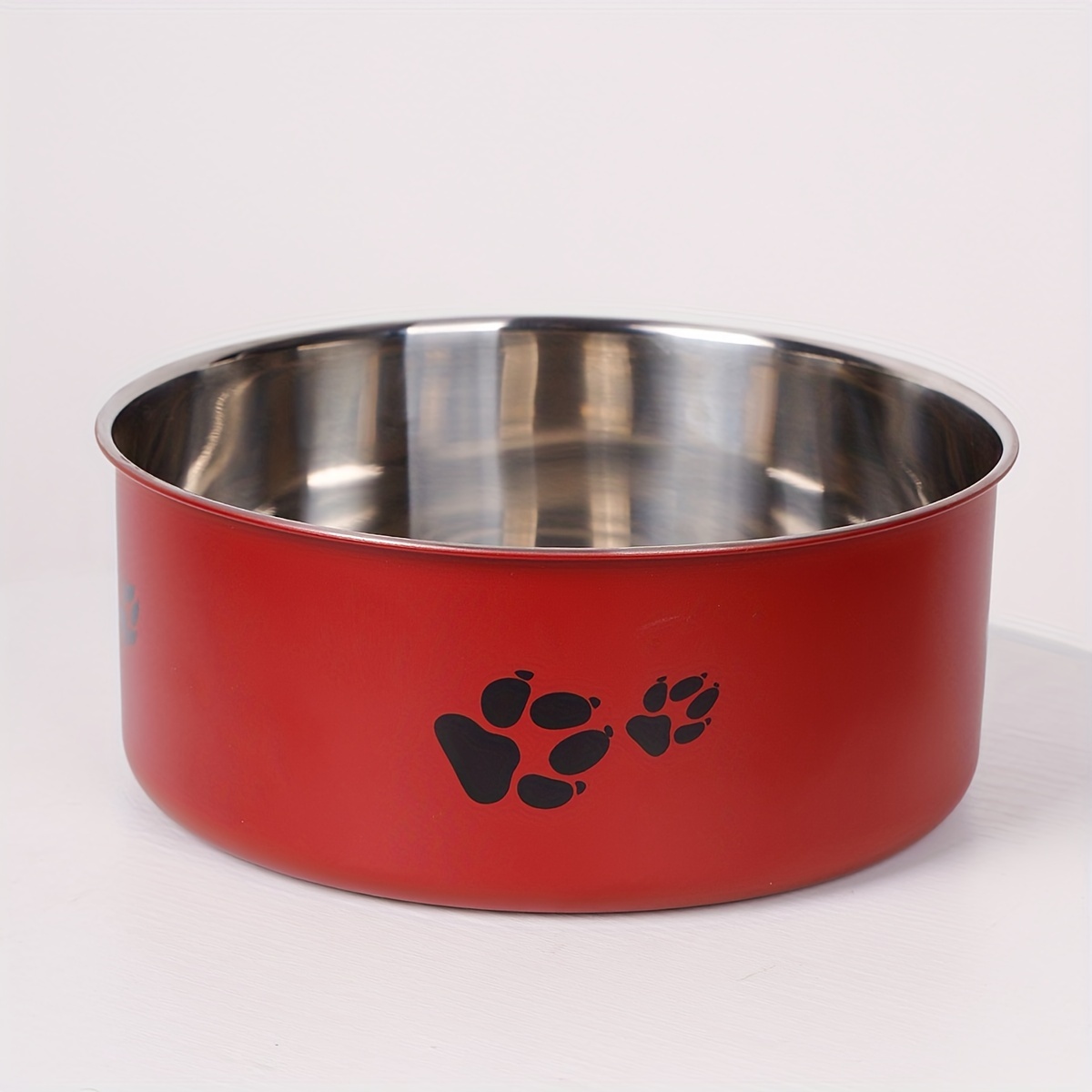 E-shop Eine Edelstahl-Hundetasse, kippsichere Hunde-Schüssel, großes Fassungsvermögen für Futter, Wasser und Nahrung, für mittelgroße und große Hunde,