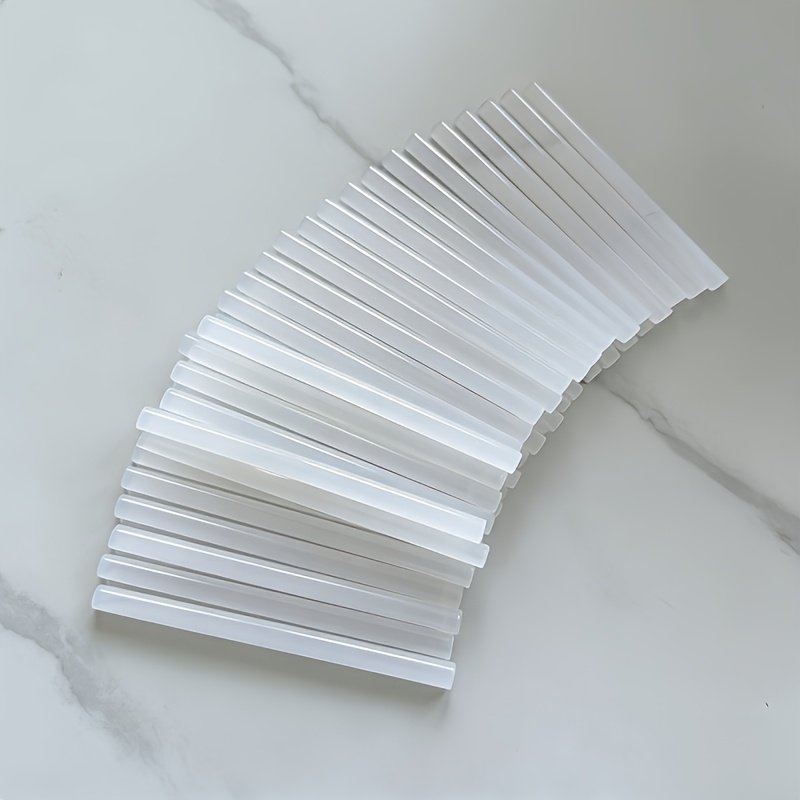 TEMU 60 Barras Mini de Pegamento Termofusible de Viscosidad, Adecuadas para Metal, Madera, en Vidrio, Manualidades y de Proyectos Escolares