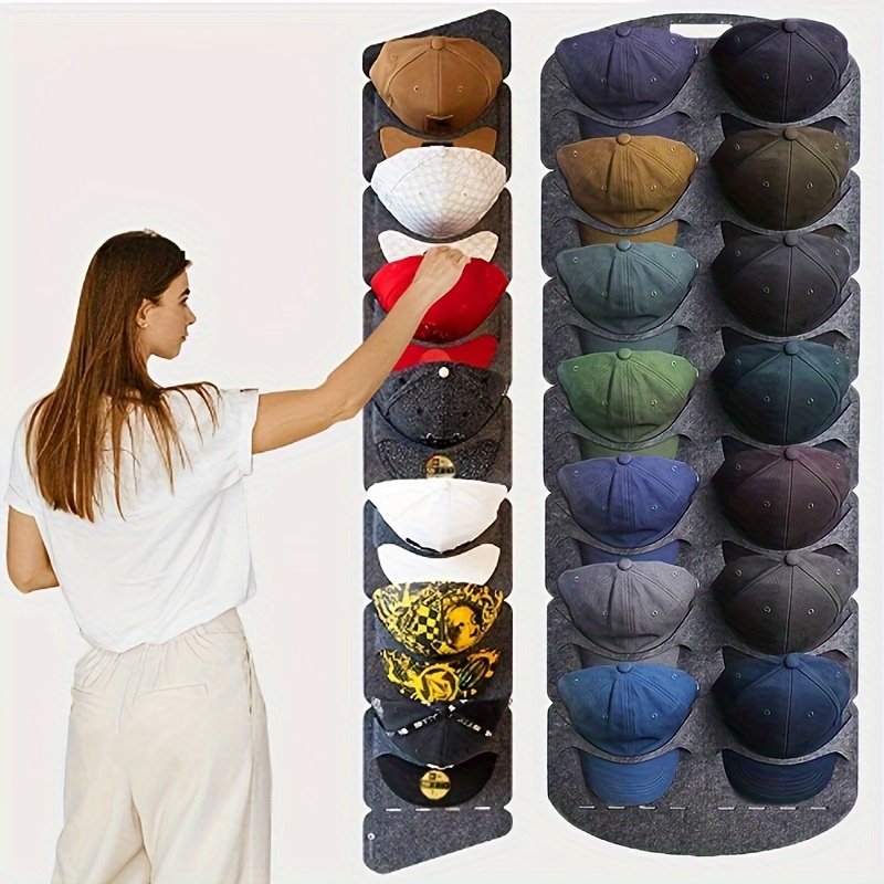 

1pc Hat Storage Rack, Household Wall Mounted Hat Storage Rack, Multifunctional Multi-layer Hanging Baseball Cap Storage Rack, Suitable For Bedroom Wardrobe, Home Storage And Storage, Home Accessories