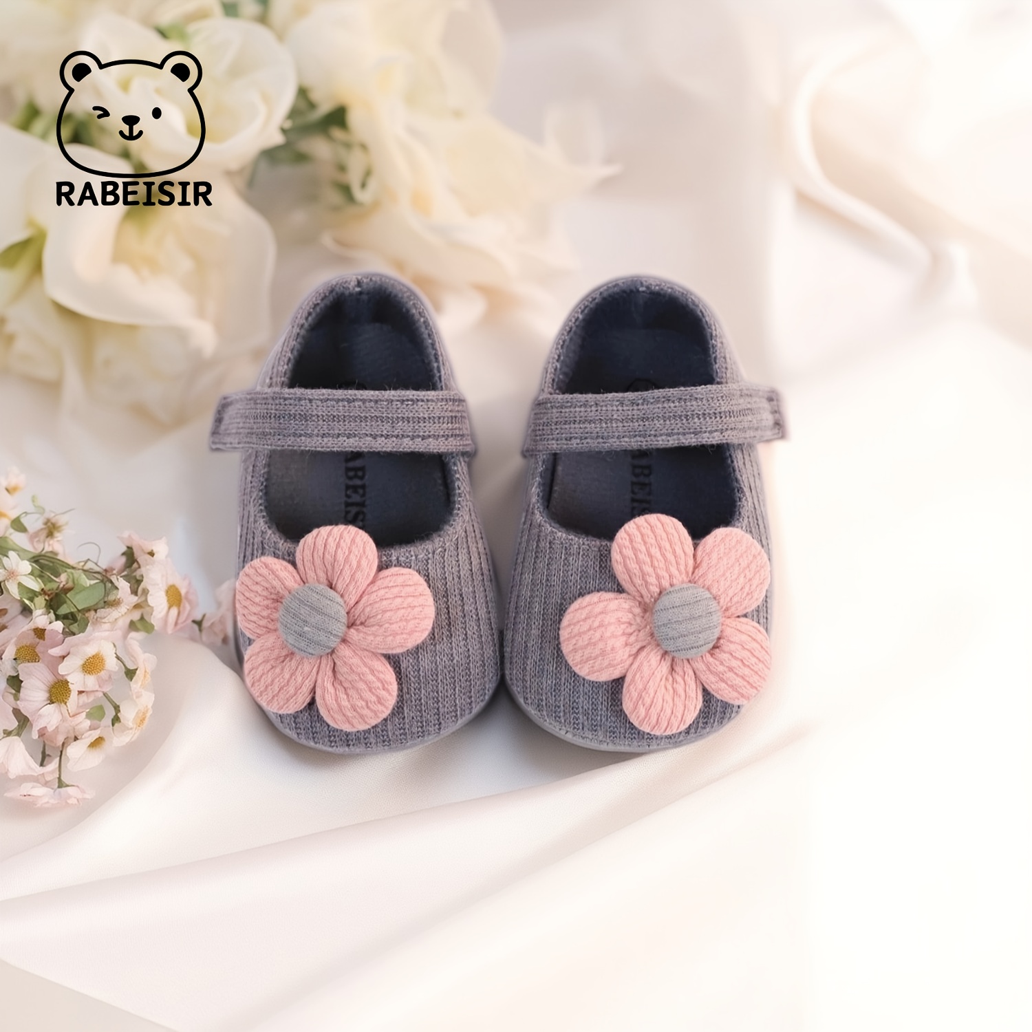 Baby Toddler Shoes, Sun Flower Princess Cloth Step Front Shoes, Lightweight Non-slip, Multicolor Candy Shoes For Daily & Casual Dressing, Spring & Fall