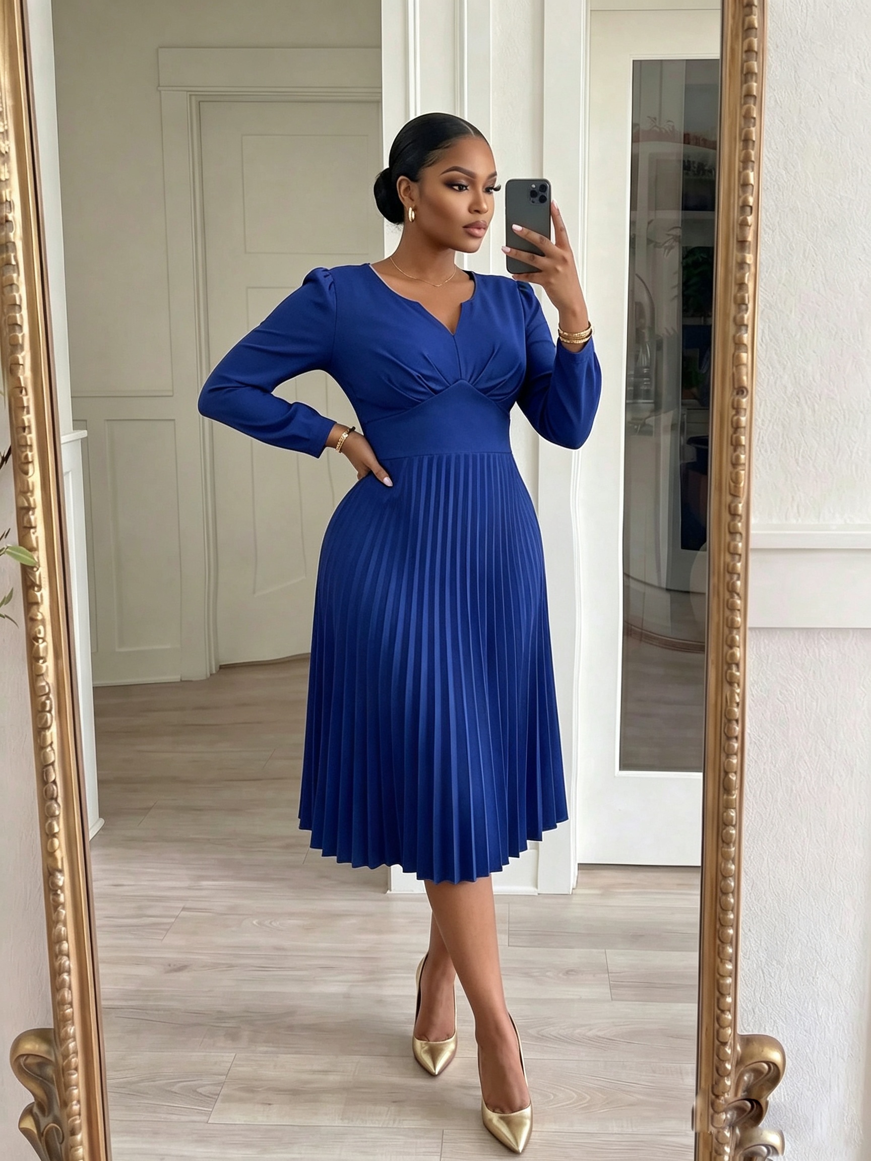 women royal blue dresses