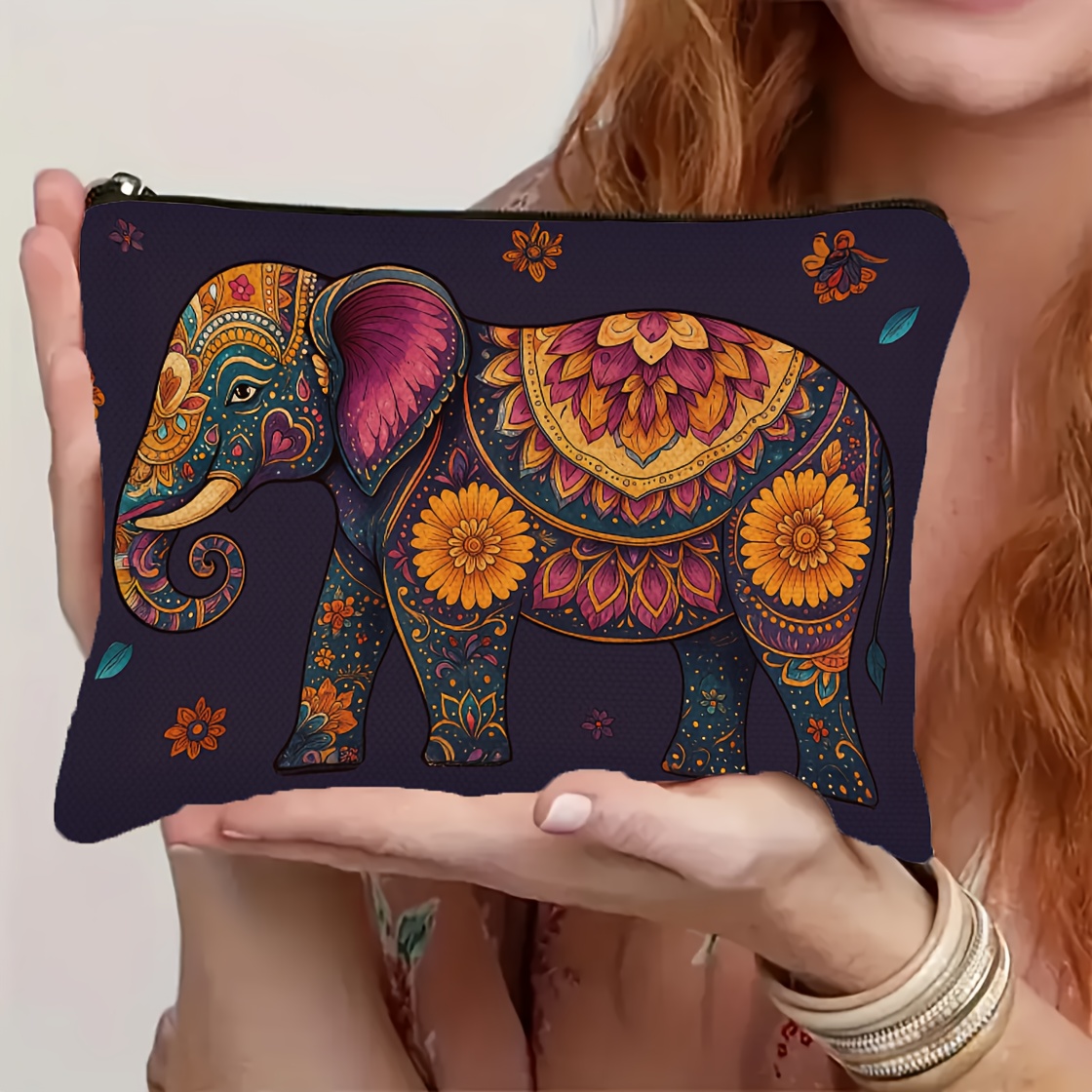 Vibrant * Print Makeup Bag - Durable Polyester Multi-Functional Zipper  Travel Pouch for Toiletries, Storage & Clutch Use - Portable Handbag for  Women, Thoughtful Gift for Friends & Teachers, Toiletry ...