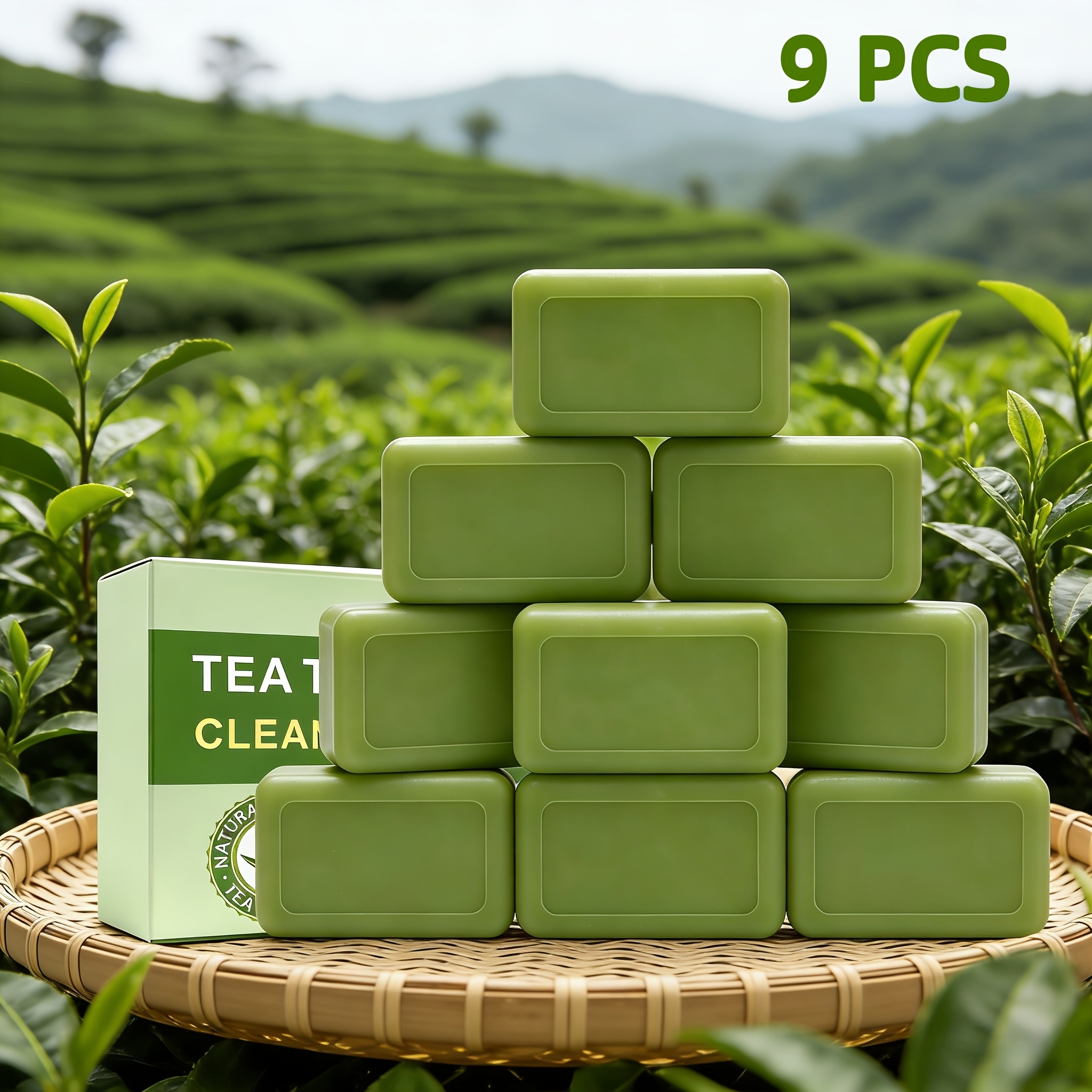 9pcs Of Handmade Soap With Free , Odors, Leaves Skin Fragrant And Moisturized, Soap For Face, Body And Feet, Suitable For Men And Women, Ideal Gift