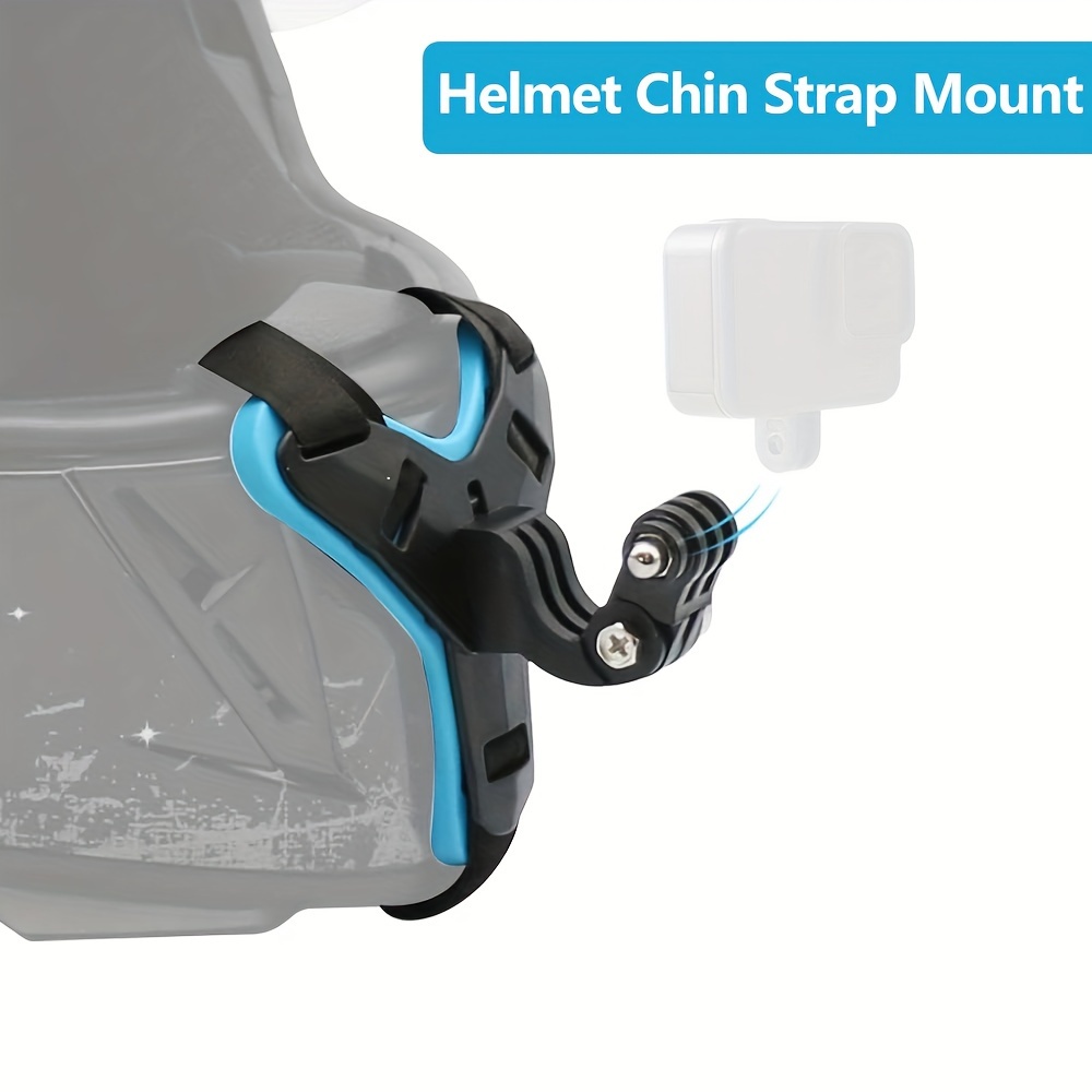 

Motorcycle Helmet Chin Strap Mount For Gopro For Hero 12 11 10 9 8 7 6 5 Black For Yi Action Camera Accessories