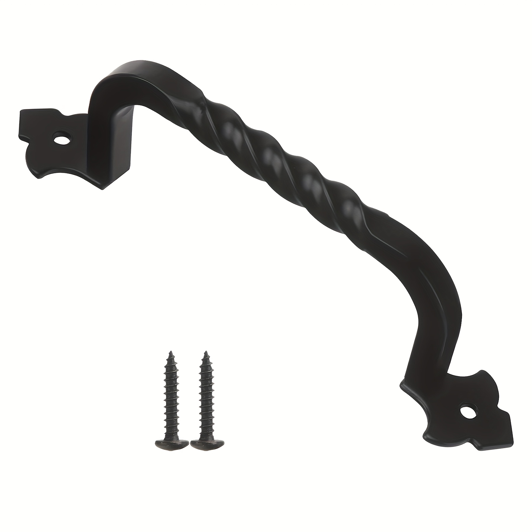 E-shop Schwarzer 15 cm (6-Zoll) Mini Rustikaler Scheunentor Griff Hardware für Garage, Gartenpforte, Schuppen und Schranktüren