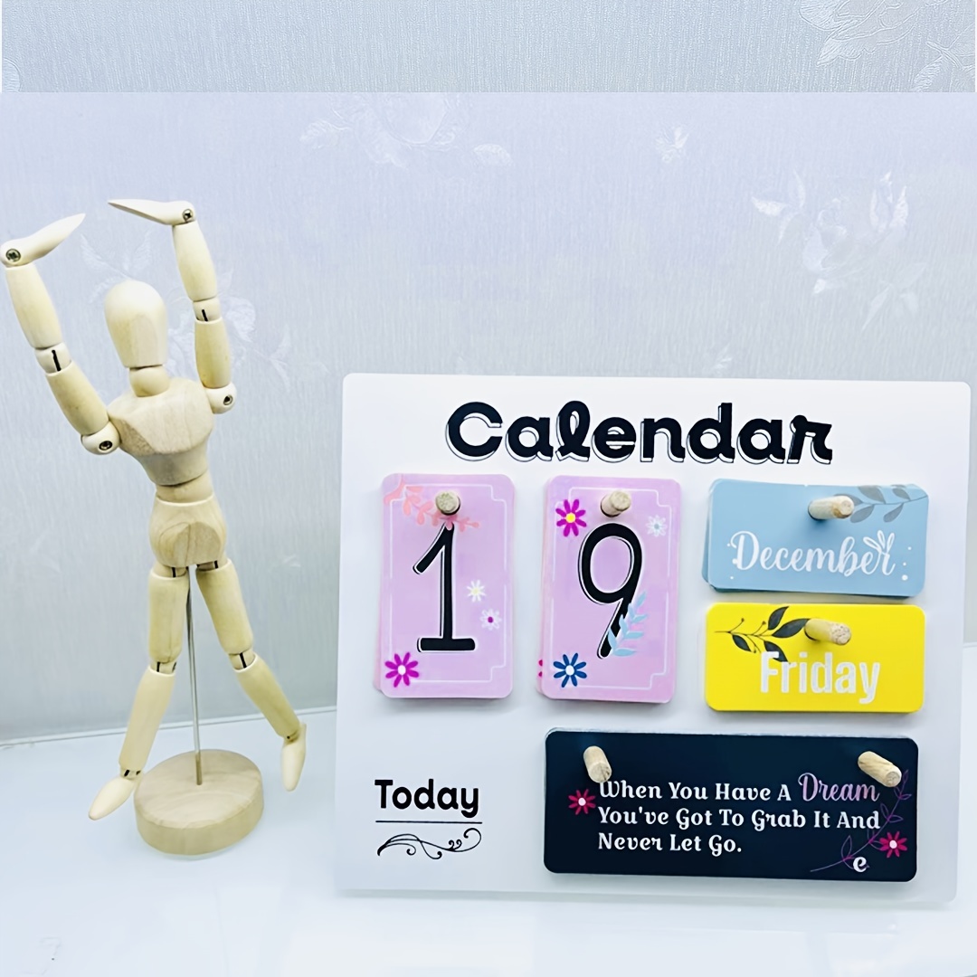 

Minimalist Desktop Decoration, Art Photography Props, Office Decoration Creative Calendar Mini Diy Desktop Calendar, Office Desktop Decoration, Holiday Decoration Calendar