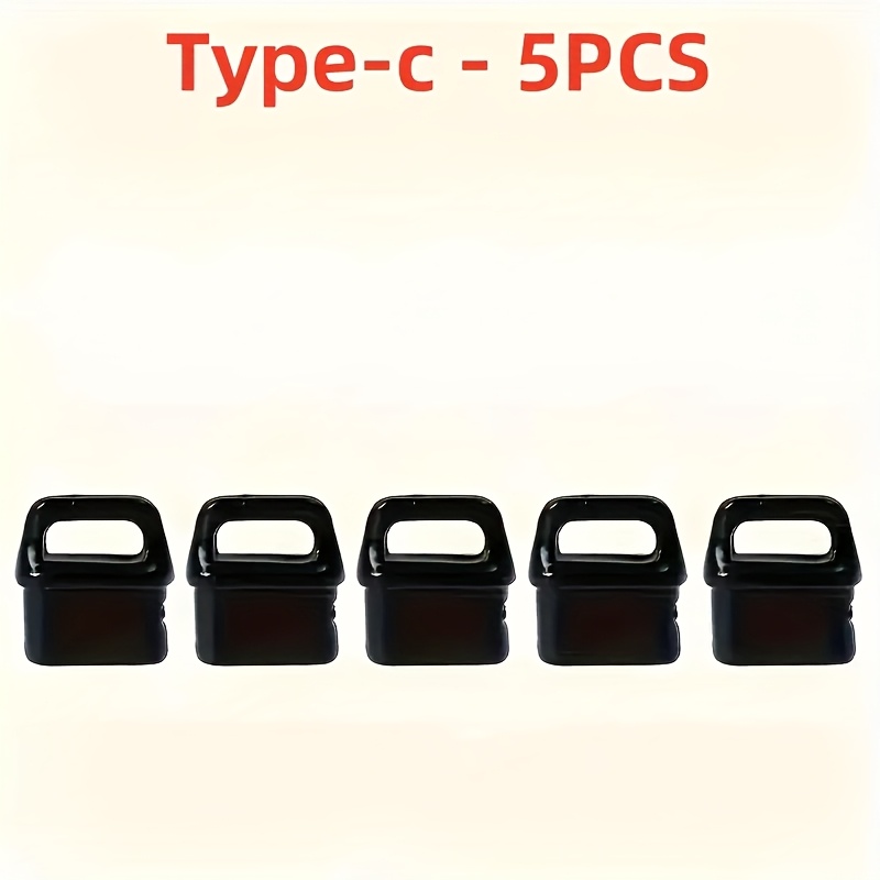 TEMU 5 Stück USB-C Anschlussstecker, leicht greifbare Staubstopfen aus Silikon, Universal Typ-C Anschluss Schutz für Handys, Laptops, Tablets